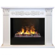 Каминокомплект RealFlame Milton 26 WT 3D Cassette 630 + Black вставка Каминокомплект RealFlame Milton 26 WT 3D Cassette 630 + Black вставка