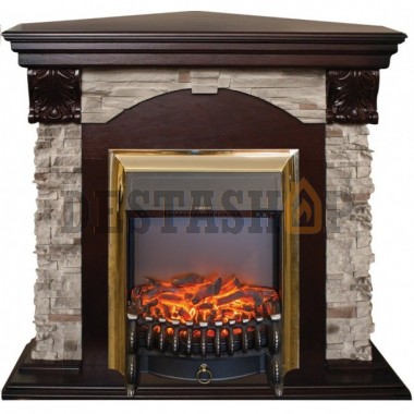 Каминокомплект RealFlame Dublin Rock Corner STD/EUG AO с Fobos S BR