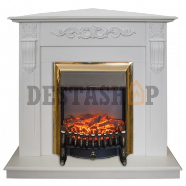 Каминокомплект RealFlame Dominica Corner WT c очагом Fobos Lux BR S