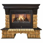 Каминокомплект RealFlame Stone Brick 26 AO с Novara 26 3D Каминокомплект RealFlame Stone Brick 26 AO с Novara 26 3D