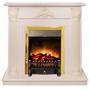 Каминокомплект RealFlame Stefania WT с Fobos s Lux BR Каминокомплект RealFlame Stefania WT с Fobos s Lux BR