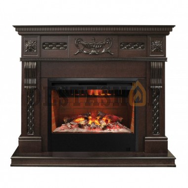 Каминокомплект RealFlame Corsica Lux AO с Helios 26 3D (цвет орех)