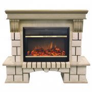 Каминокомплект RealFlame Stone New 26 WT с Moonblaze BR S Каминокомплект RealFlame Stone New 26 WT с Moonblaze BR S