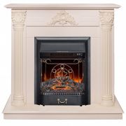 Каминокомплект RealFlame Stefania WT с Majestic Lux S BL Каминокомплект RealFlame Stefania WT с Majestic Lux S BL