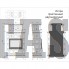 Каминная облицовка КимрПечь Истра пристенная двухъярусная Волна